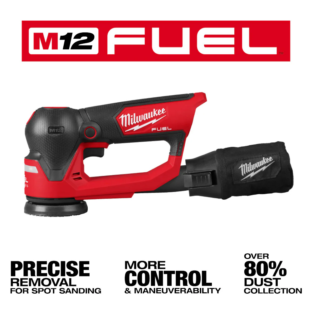 Milwaukee M12 FUEL™ 3" Random Orbital Detail Sander - Tool Only - Image 11