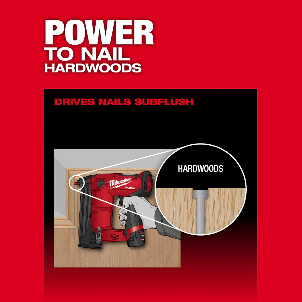 Milwaukee M12 FUEL™ 18 Gauge Compact Brad Nailer - Tool Only - Image 8