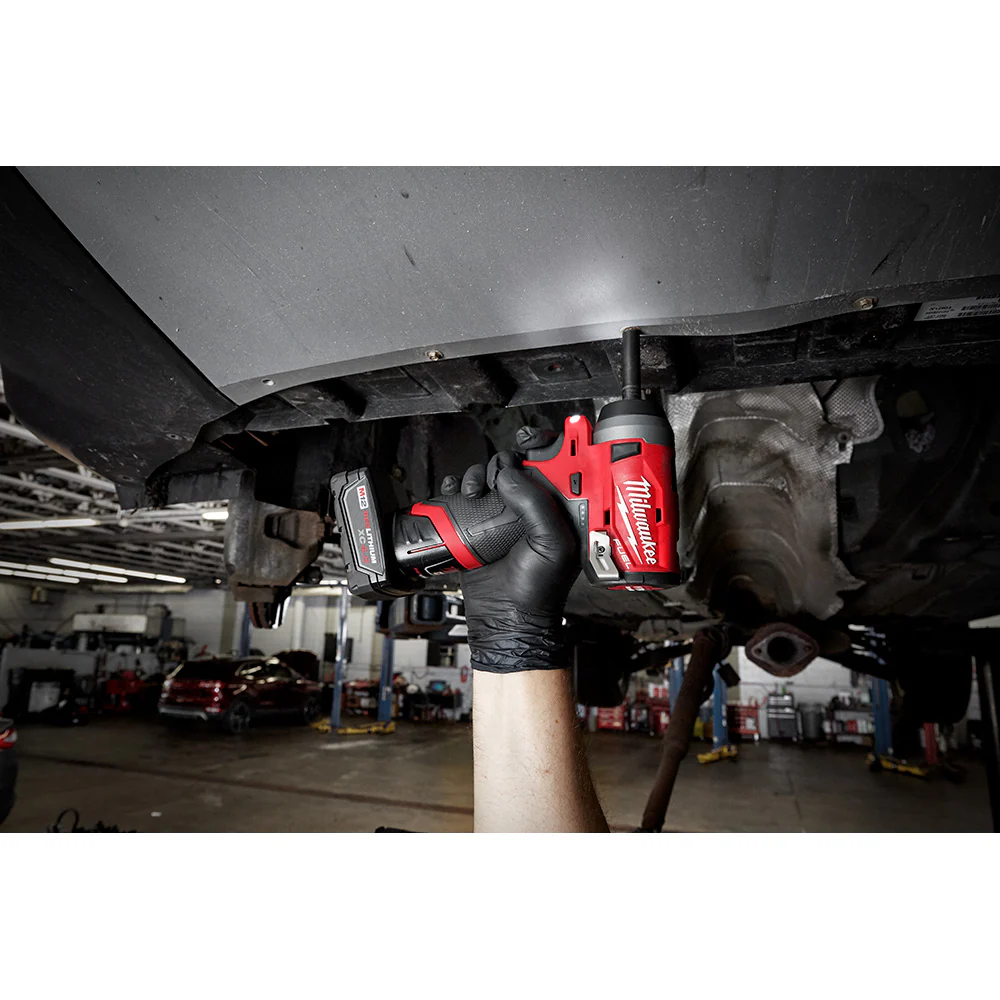Milwaukee M12 FUEL Cordless Stubby 1/4" Impact Wrench  - Tool Only - Image 11