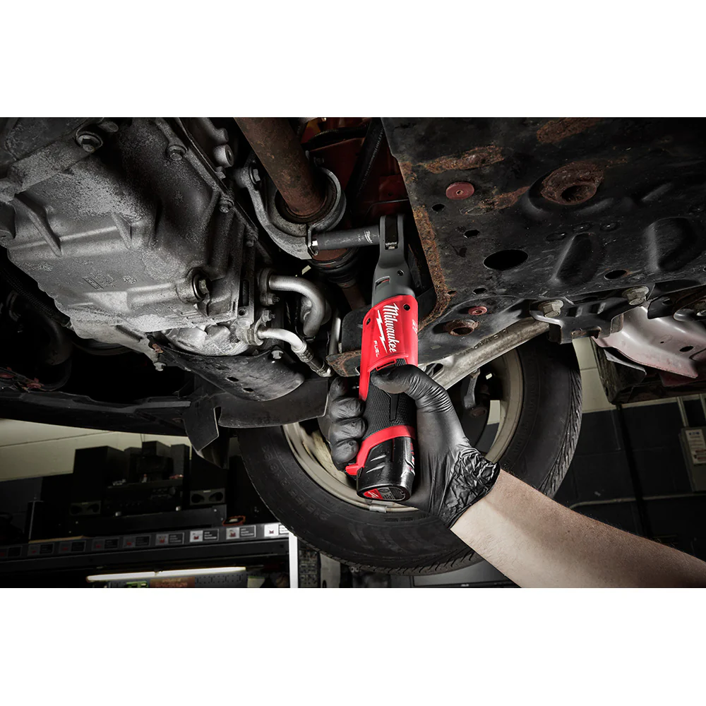 Milwaukee M12 FUEL Cordless 3/8" Ratchet Two Battery Kit - Image 12
