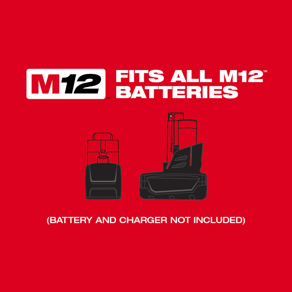 Milwaukee M12 FUEL Cordless 3/8" Extended Reach Ratchet - Tool Only - Image 9
