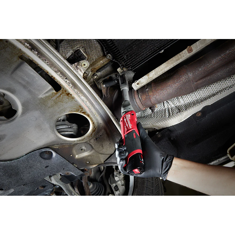 Milwaukee M12 FUEL Cordless 3/8" Extended Reach Ratchet One Battery Kit - Image 12