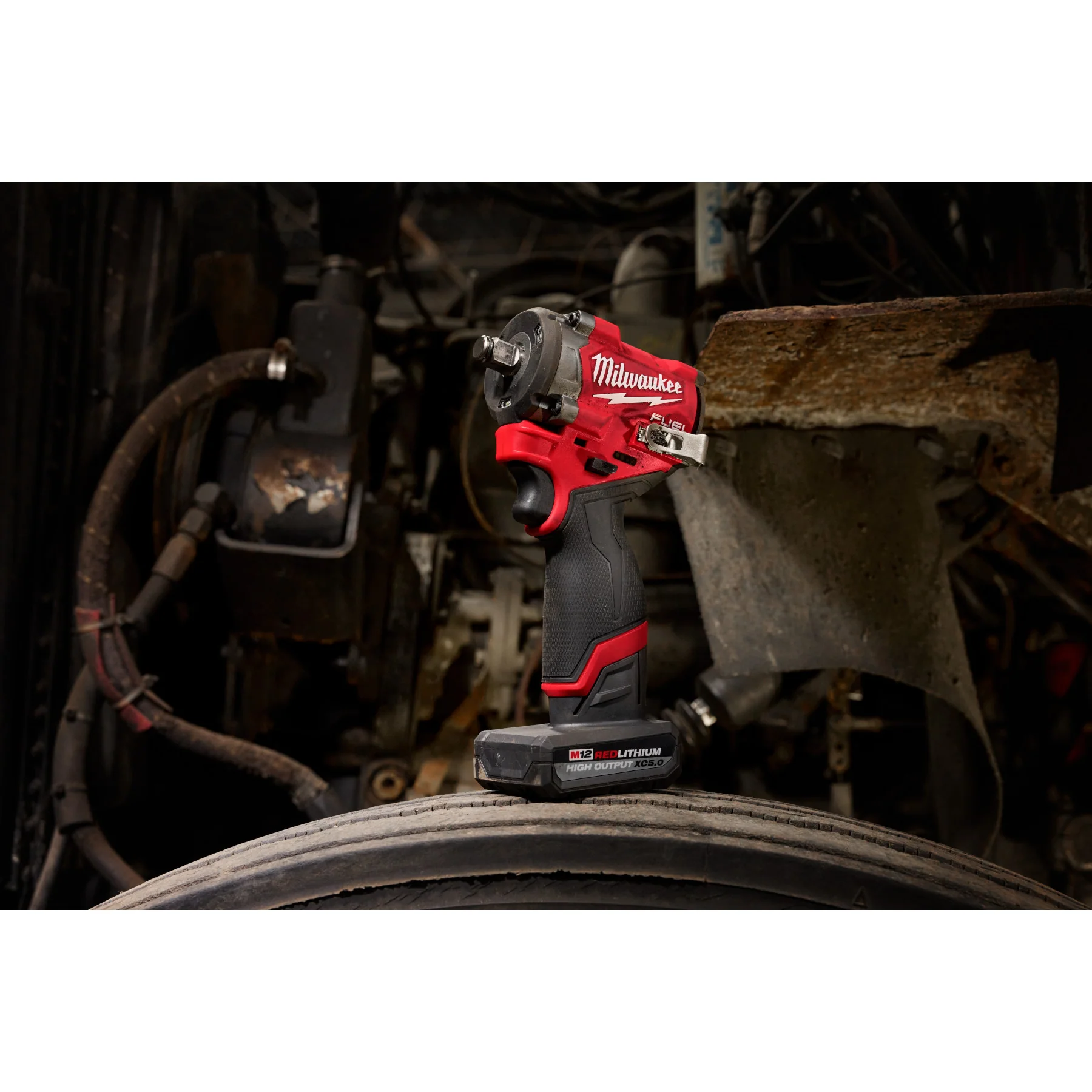 Milwaukee M12 FUEL™ Stubby 1/2" Impact Wrench w/ Pin Detent - Tool Only - Image 7