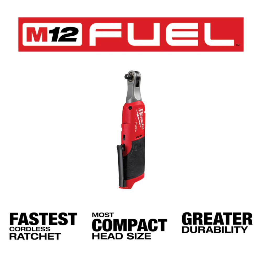 Milwaukee M12 FUEL 3/8" High Speed Ratchet - Tool Only - Image 2