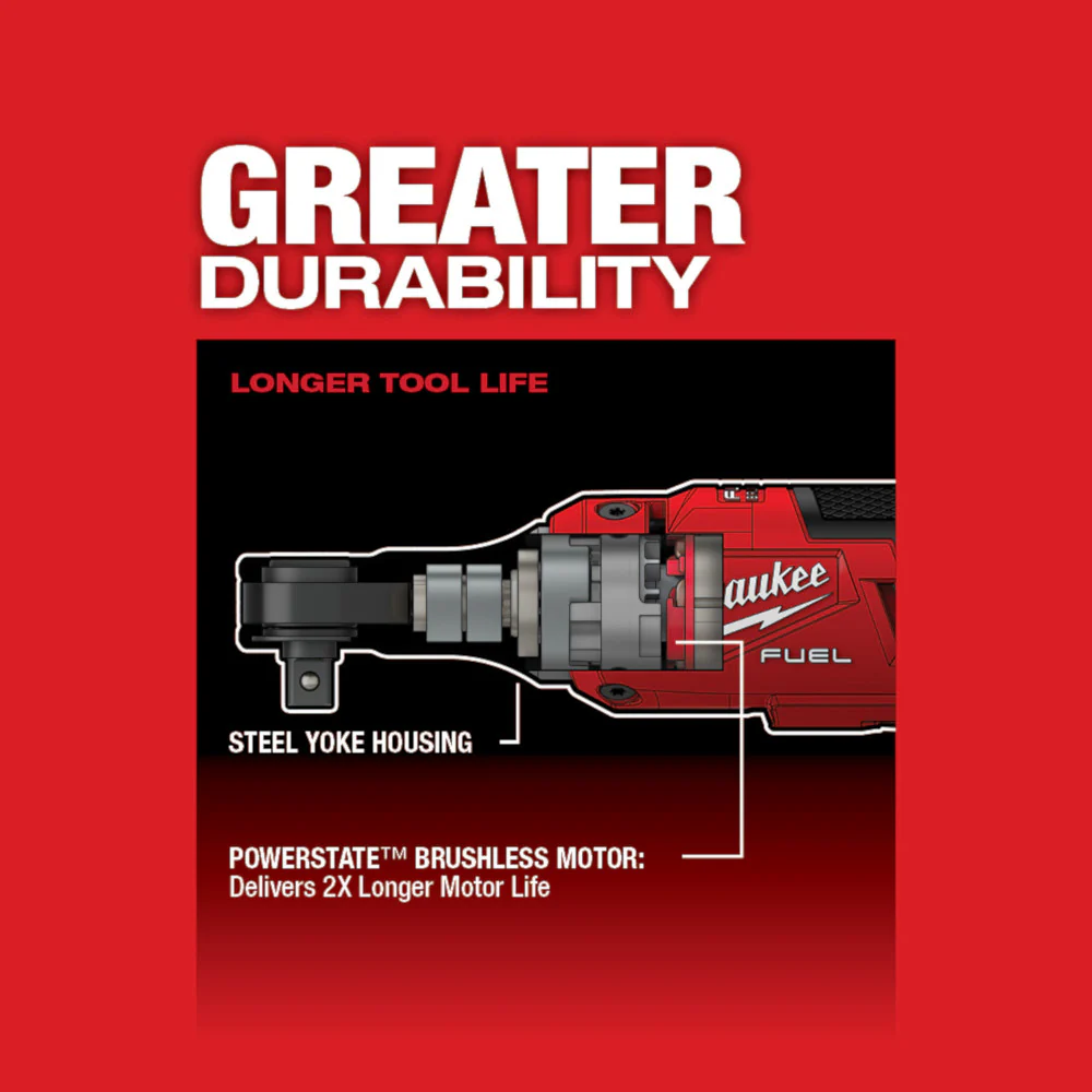 Milwaukee M12 FUEL 3/8" High Speed Ratchet - Tool Only - Image 6