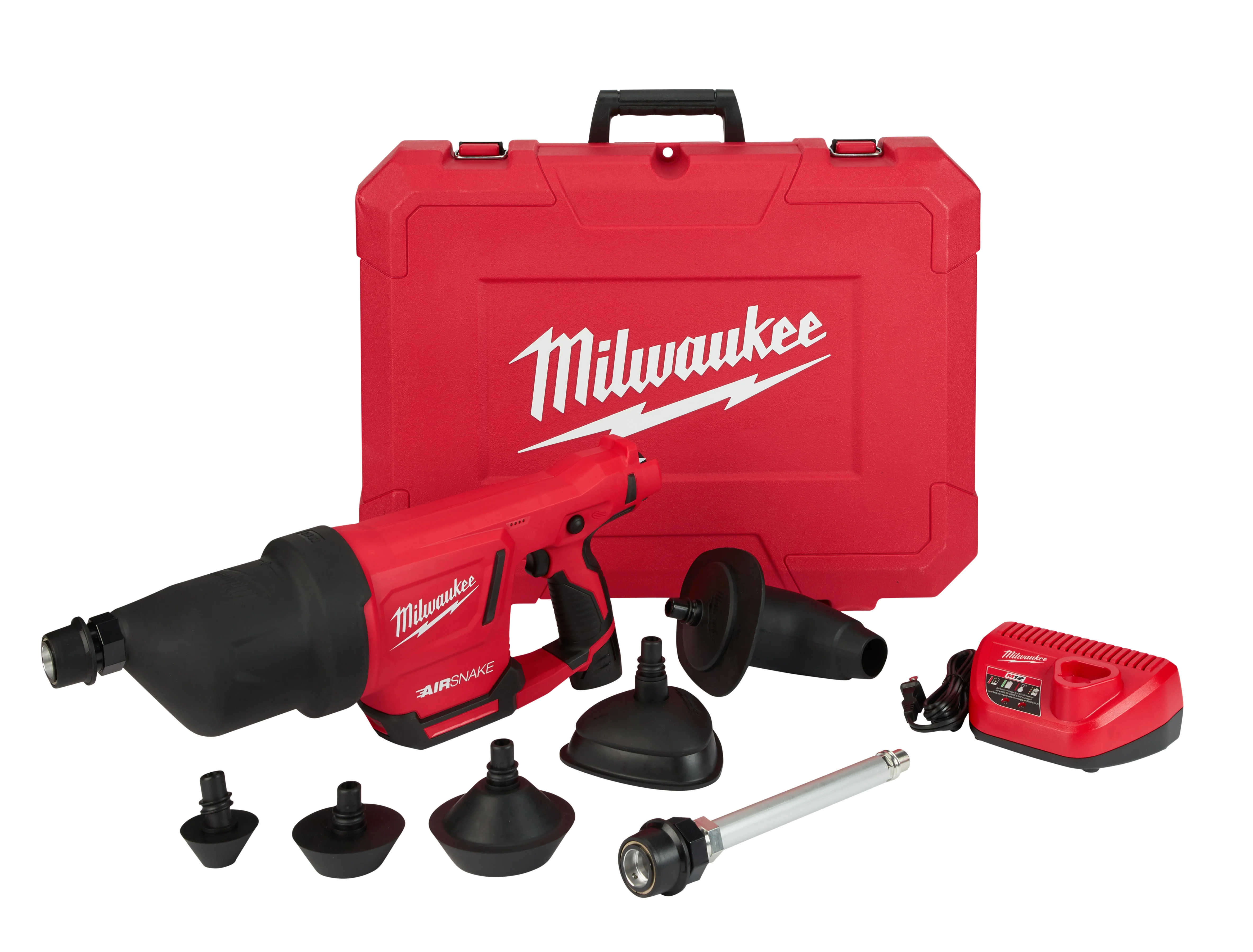 Milwaukee M12 Cordless AIRSNAKE Drain Cleaning Air Gun Kit-B - Image 2
