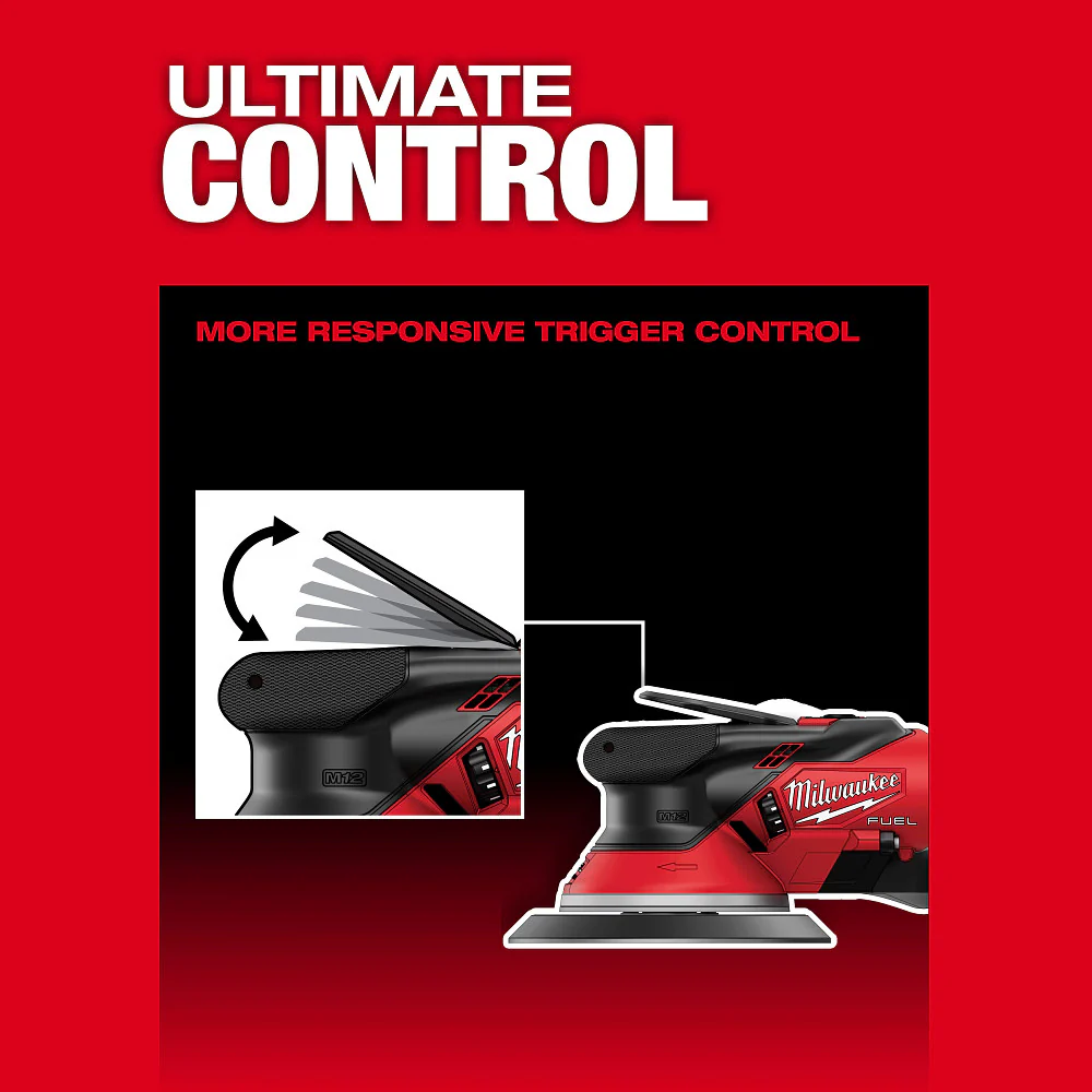Milwaukee M12 FUEL™ 6" Random Orbital Sander - Tool Only(3/32") - Image 7