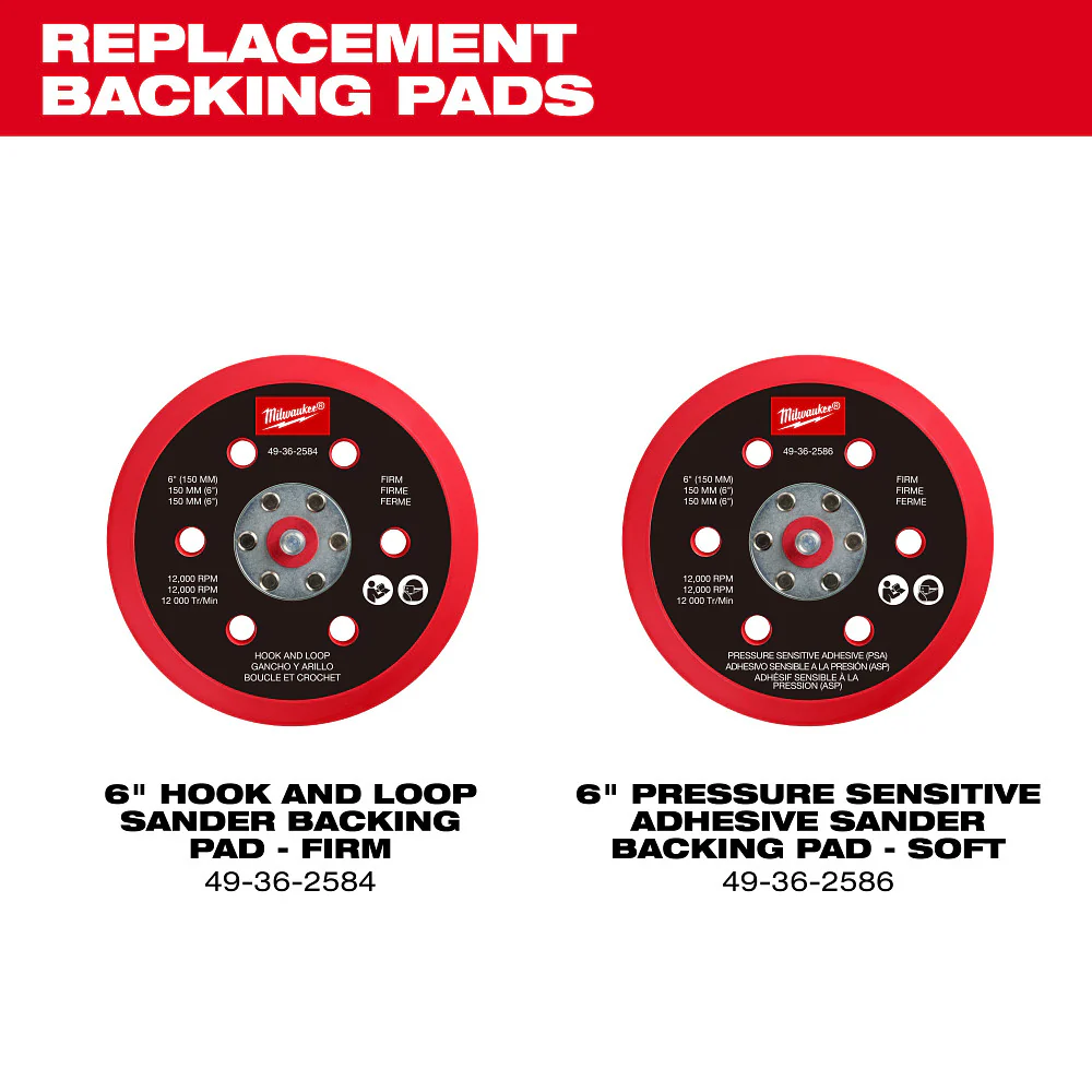 Milwaukee M12 FUEL™ 6" Random Orbital Sander Kit (3/16") - Image 9