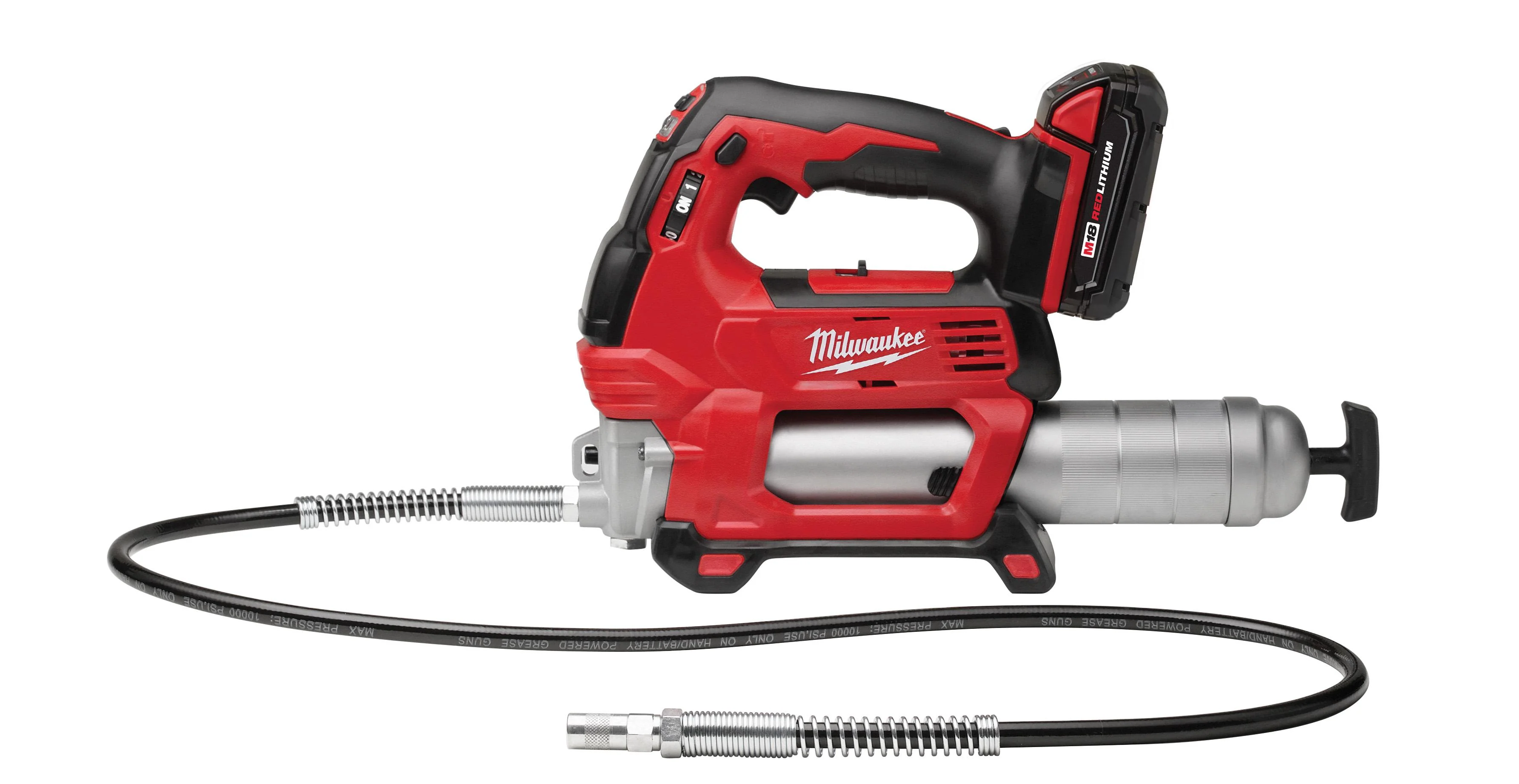 Milwaukee M18 Cordless 2-Speed Grease Gun Kit - One Battery - Image 11