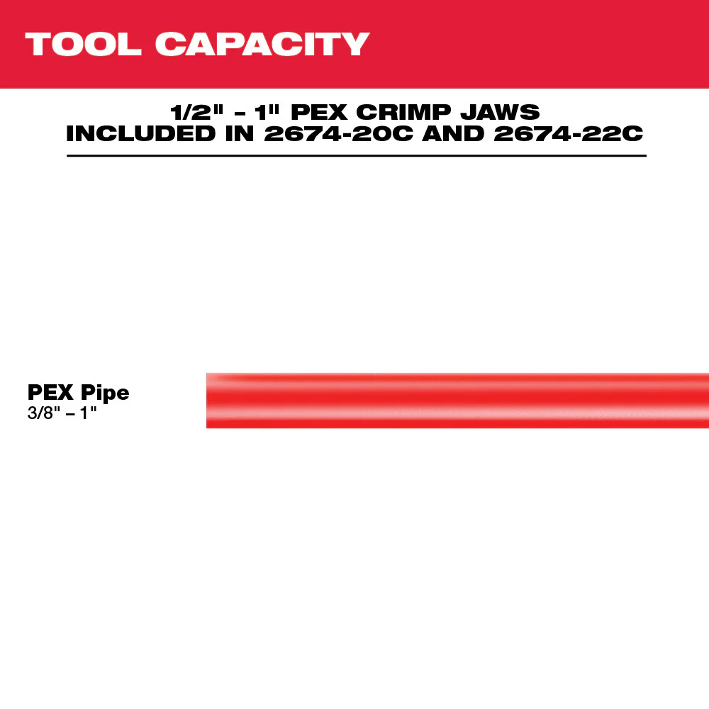 Milwaukee M18 Cordless Short Throw Press Tool Kit with PEX Crimp Jaws - Image 3