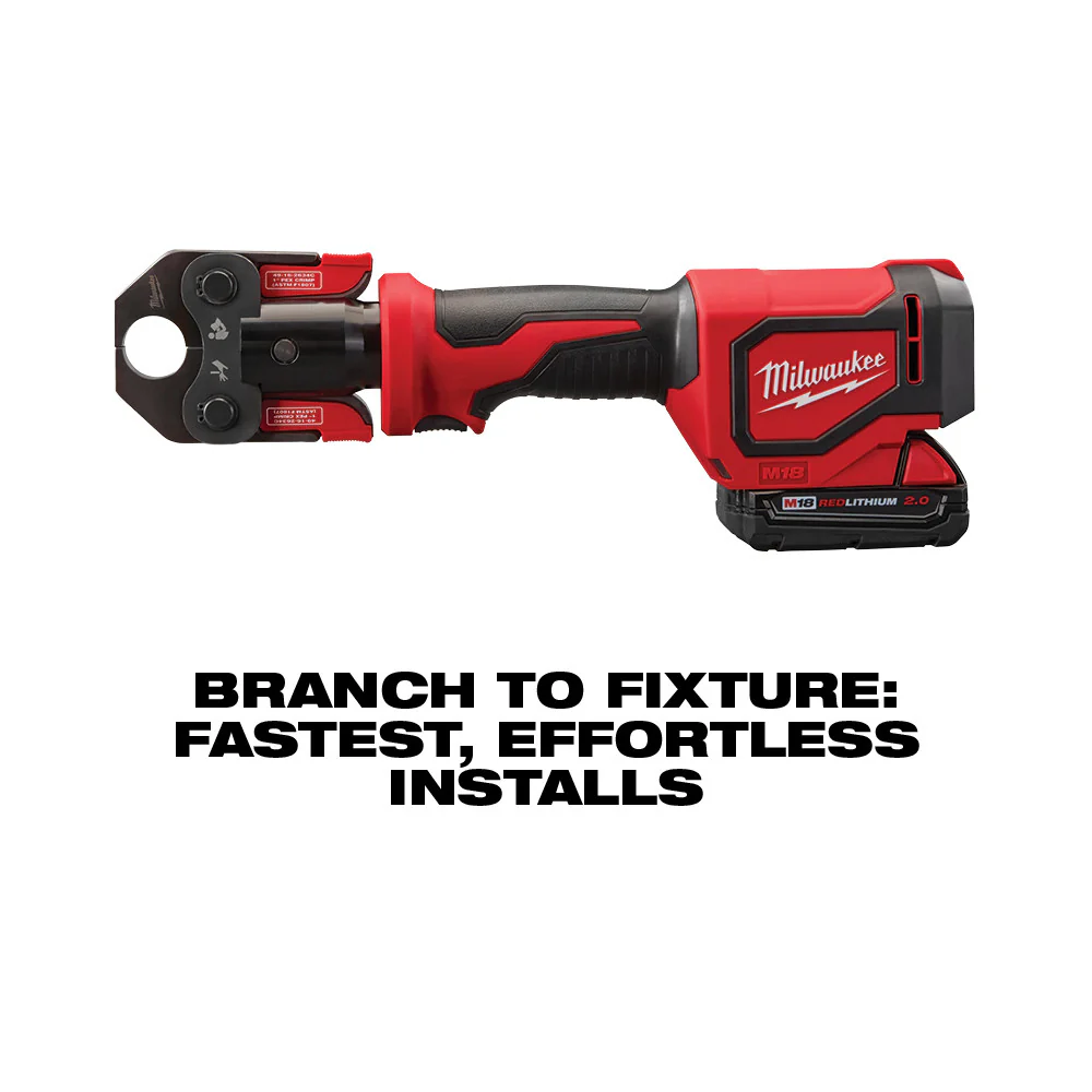 Milwaukee M18 Cordless Short Throw Press Tool Kit with PEX Crimp Jaws - Image 7