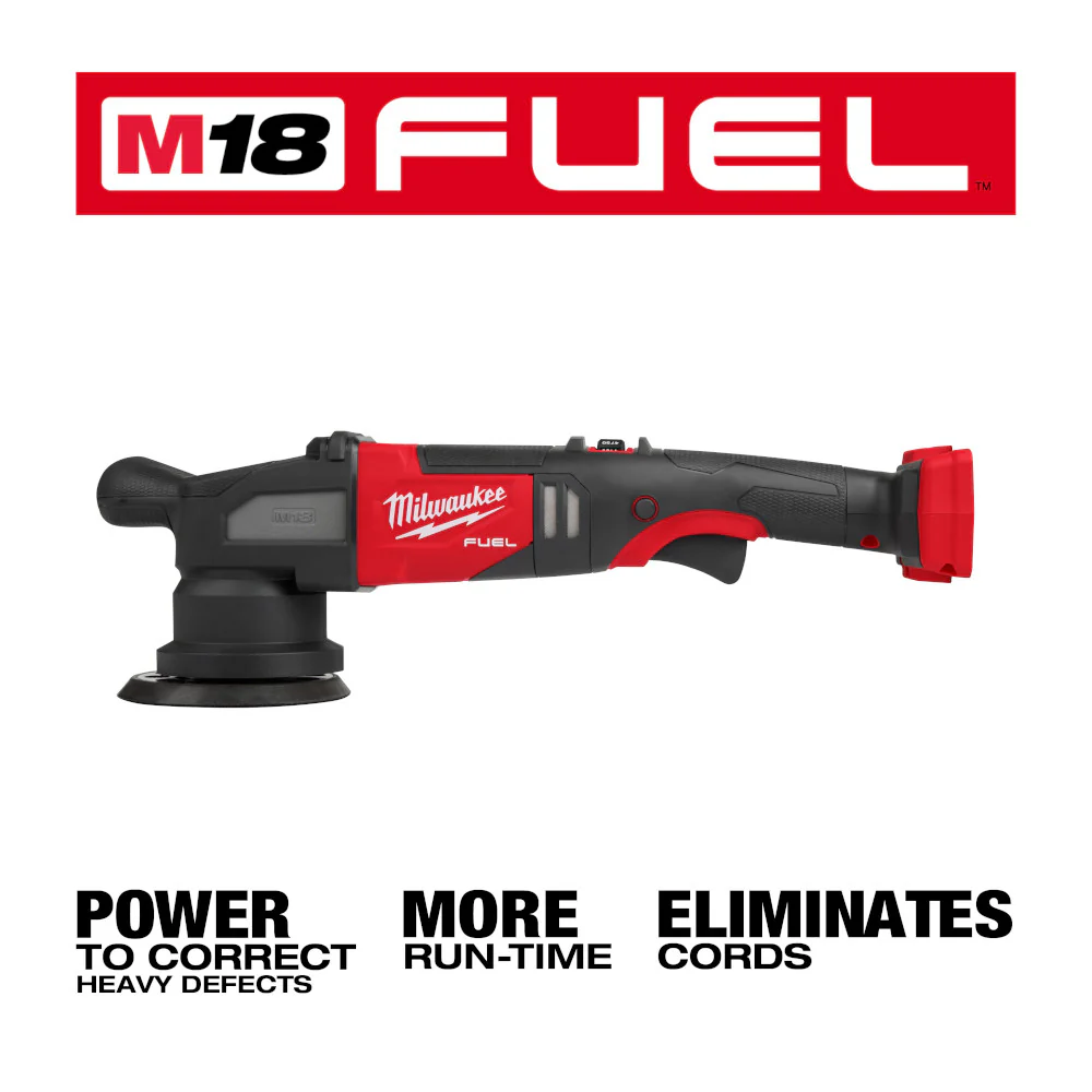 Milwaukee M18 FUEL Cordless 15mm Random Orbital Polisher - Tool Only - Image 2