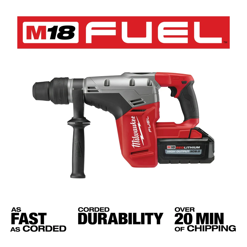 Milwaukee M18 FUEL Cordless 1-9/16" SDS MAX Rotary Hammer Drill Kit - Image 3