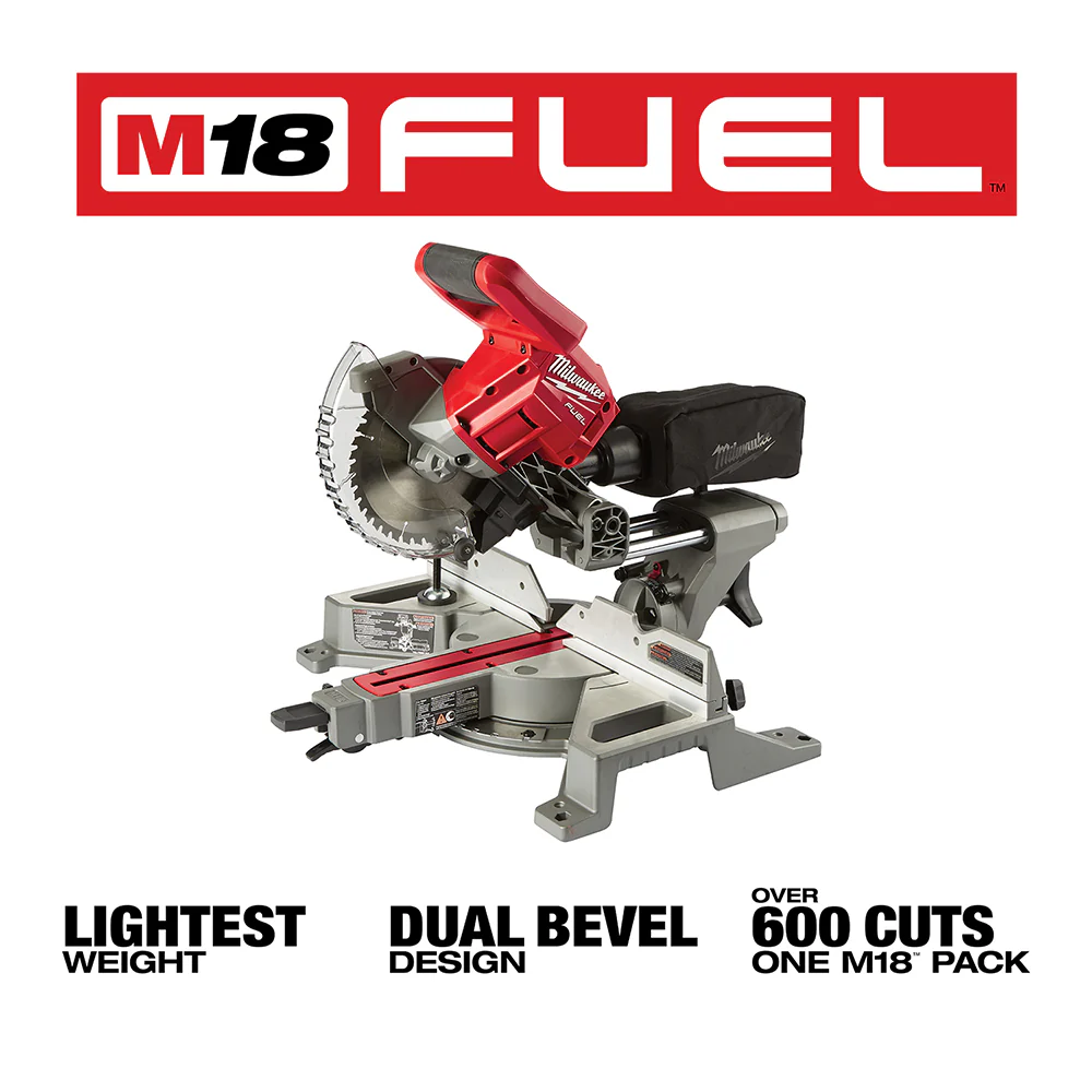 Milwaukee M18 FUEL Cordless 7-1/4" Dual Bevel Sliding Compound Miter Saw - Tool Only - Image 2