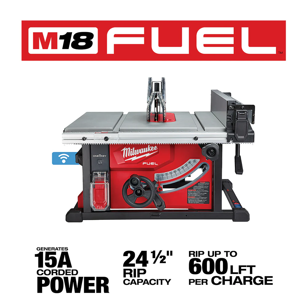 Milwaukee M18 FUEL Cordless 8-1/4" Table Saw with ONE-KEY - Tool Only - Image 3