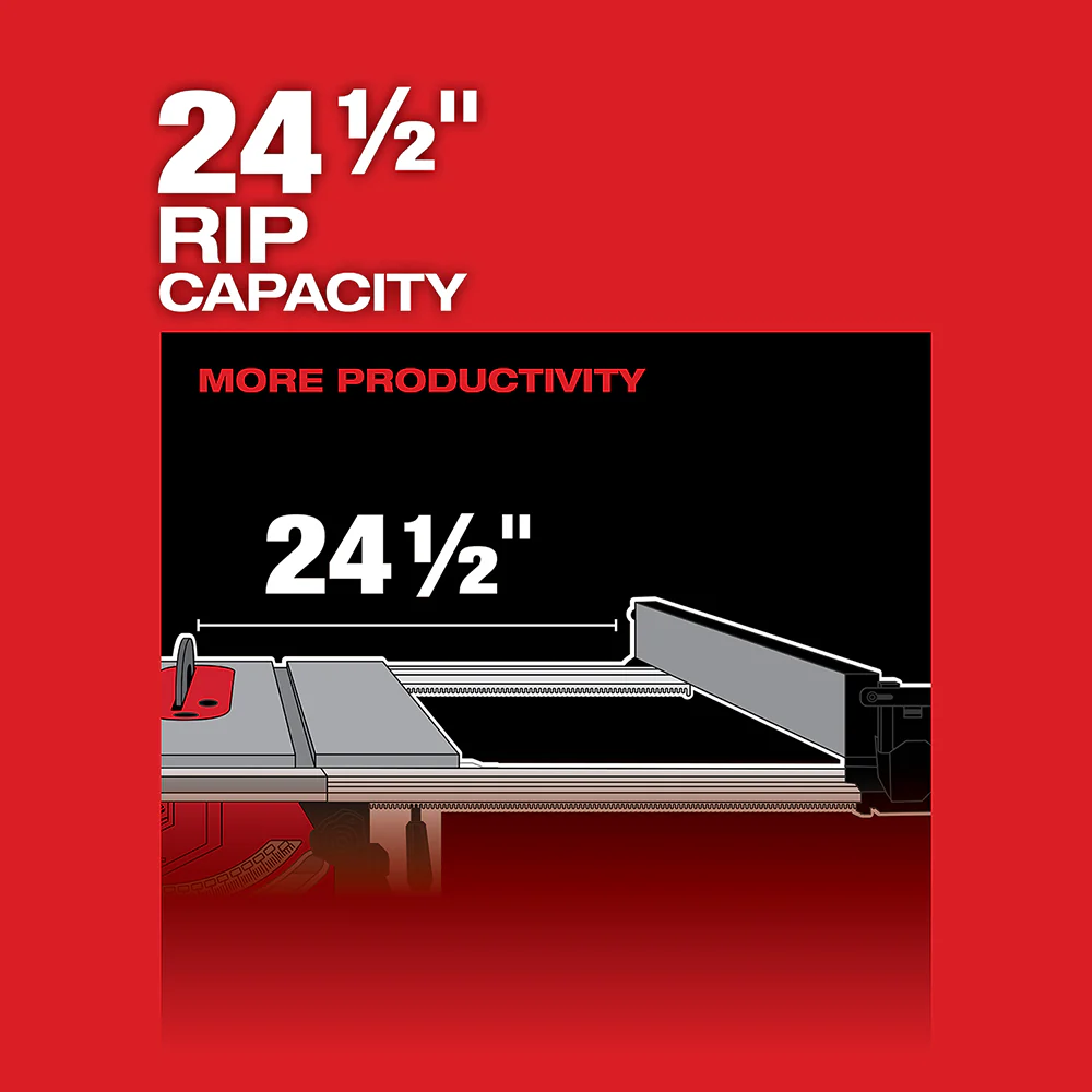 Milwaukee M18 FUEL Cordless 8-1/4" Table Saw with ONE-KEY - Tool Only - Image 5