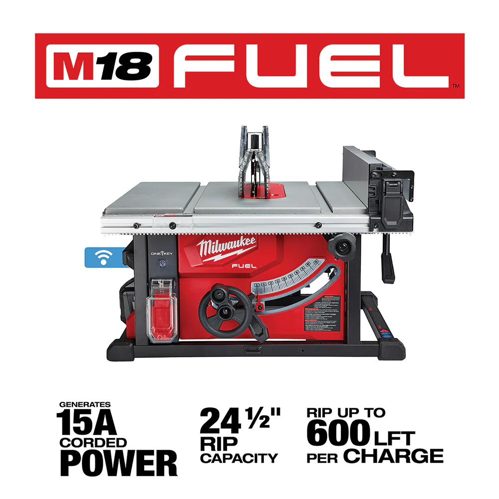 Milwaukee M18 FUEL Cordless 8-1/4" Table Saw with ONE-KEY Kit - Image 3