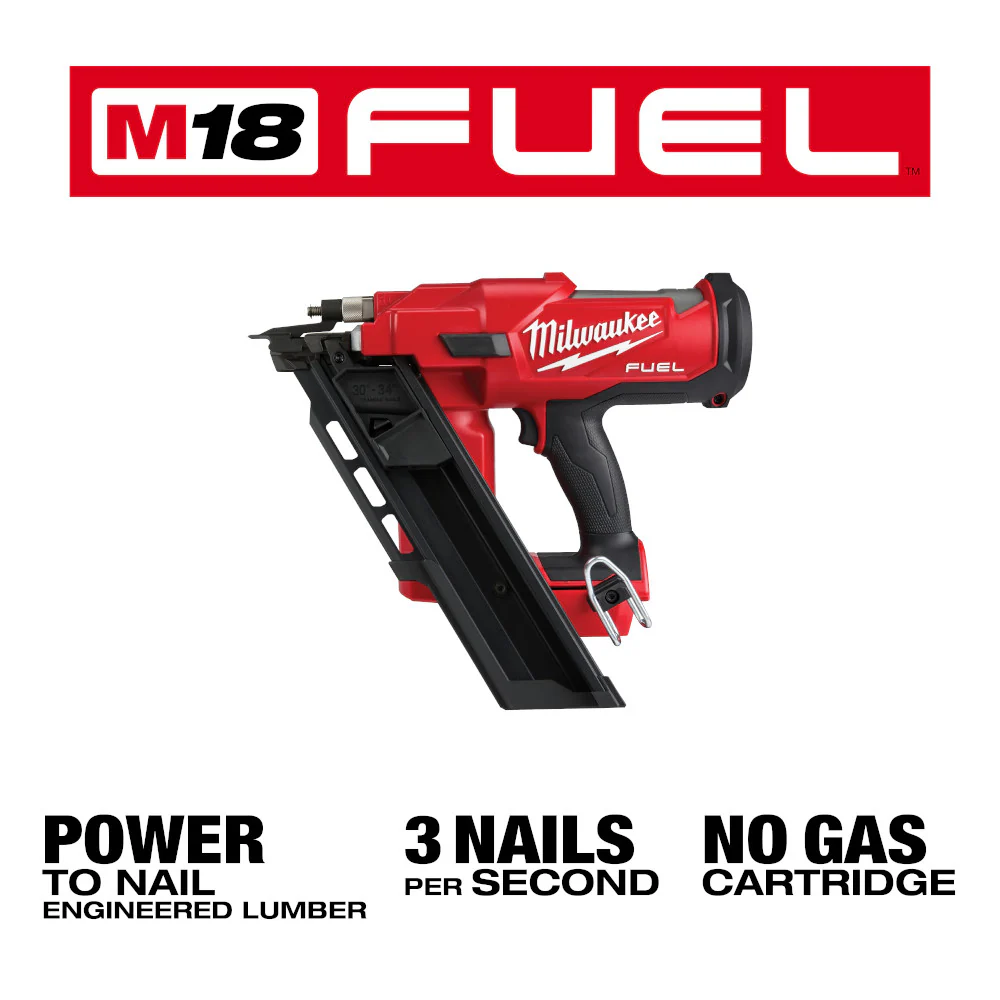 Milwaukee M18 FUEL Cordless 30 Degree Framing Nailer  - Tool Only - Image 4