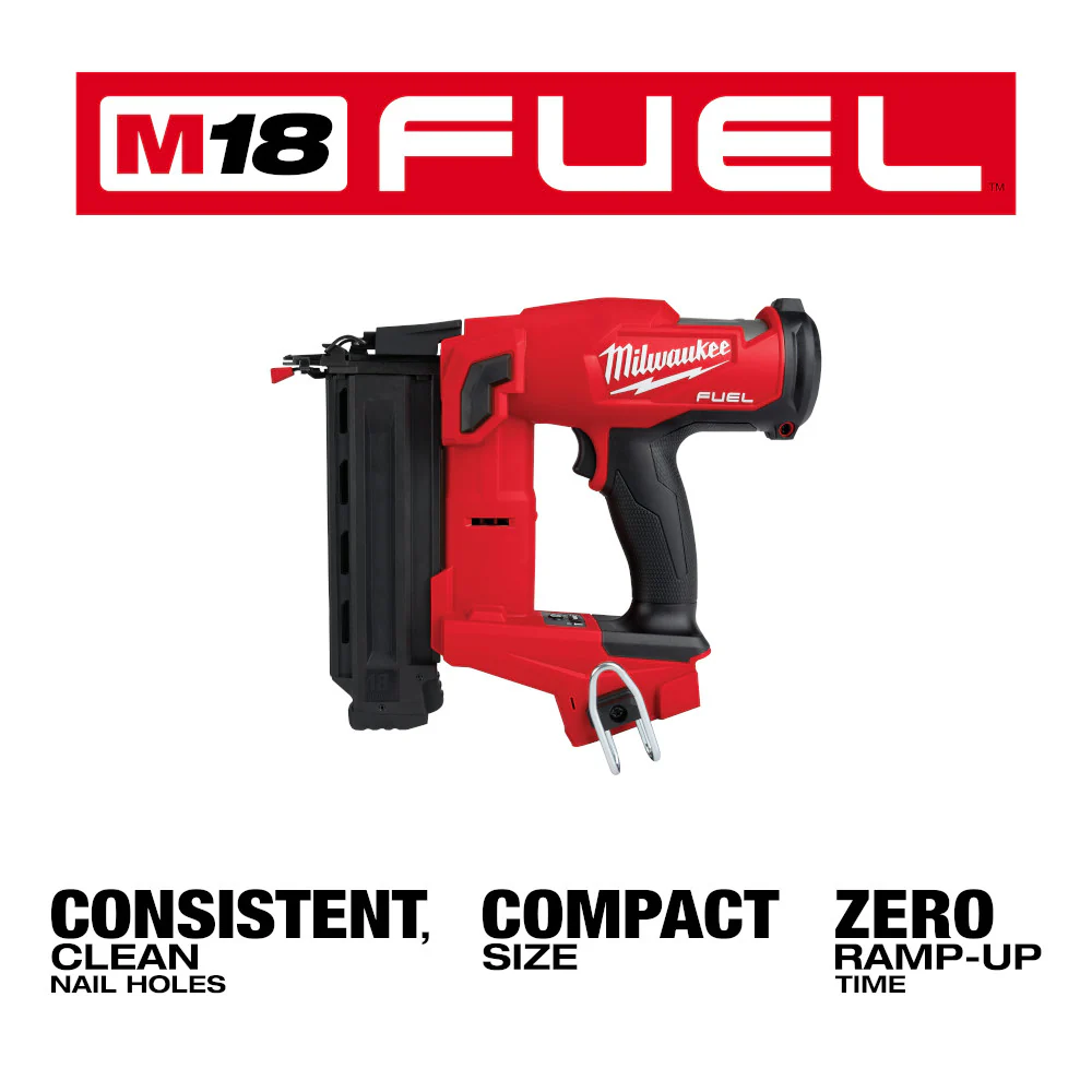 Milwaukee M18 FUEL Cordless 18 Gauge Brad Nailer - Tool Only - Image 4