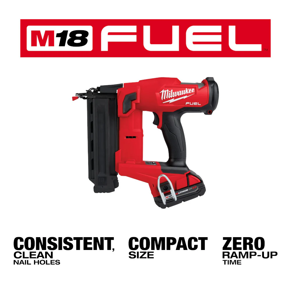 Milwaukee M18 FUEL Cordless 18 Gauge Brad Nailer Kit - Image 4