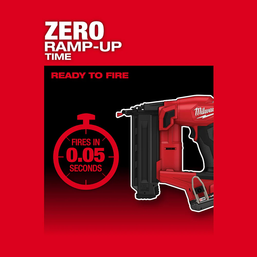 Milwaukee M18 FUEL Cordless 18 Gauge Brad Nailer Kit - Image 7