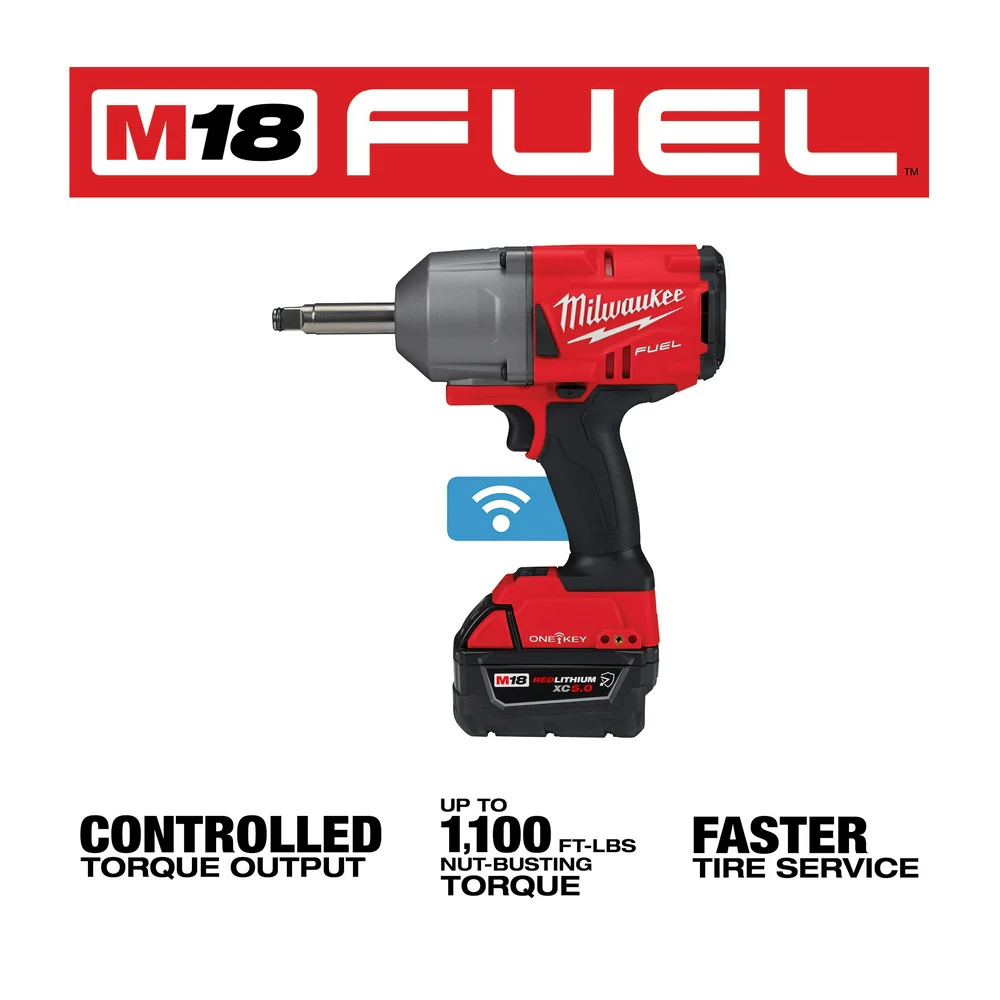 Milwaukee M18 FUEL™ ½” Ext. Anvil Controlled Torque Impact Wrench w/ONE-KEY™ Kit - Image 3