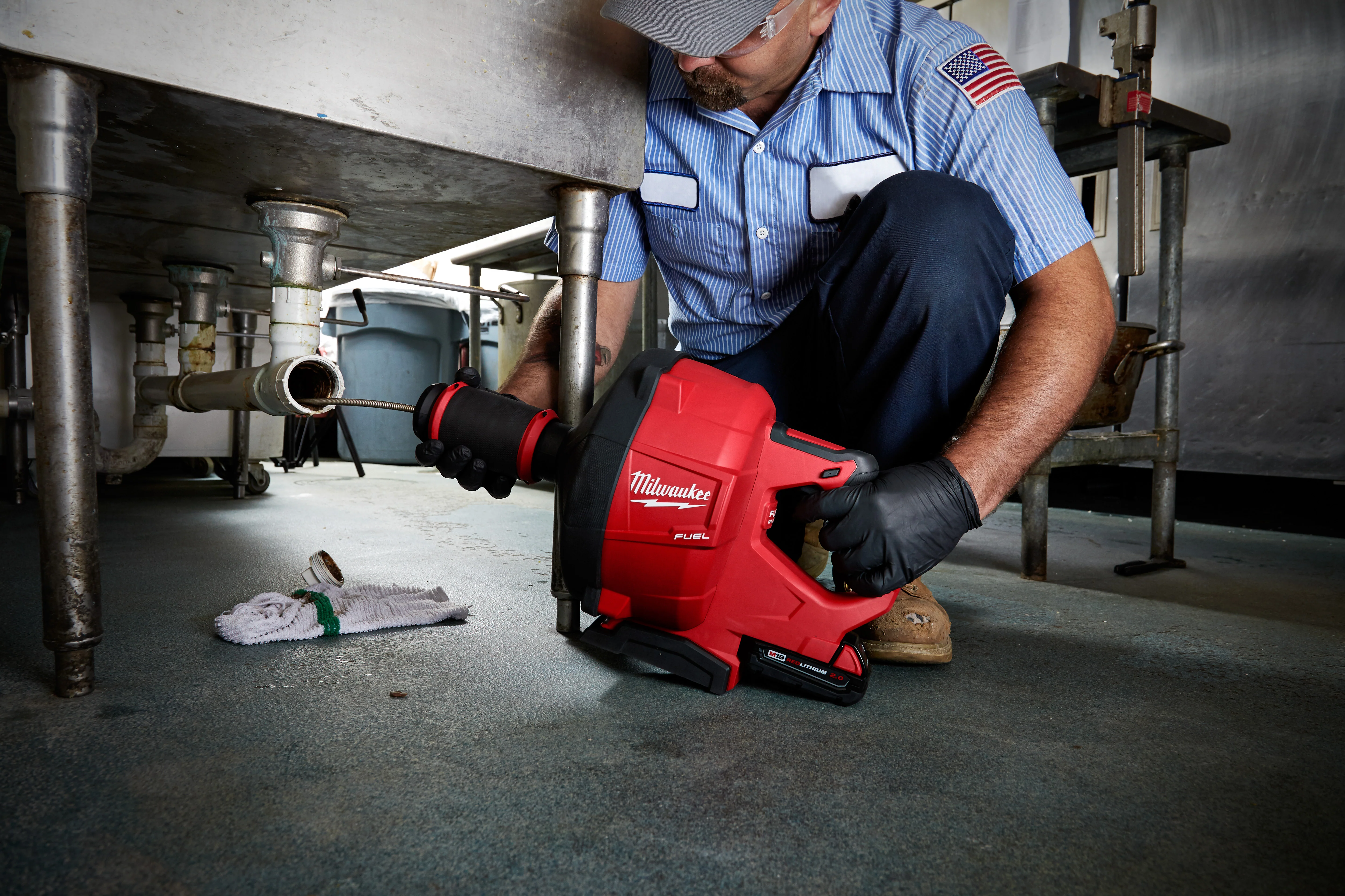 Milwaukee M18 FUEL Cordless Drain Snake with Cable-Drive Kit-A - Image 10