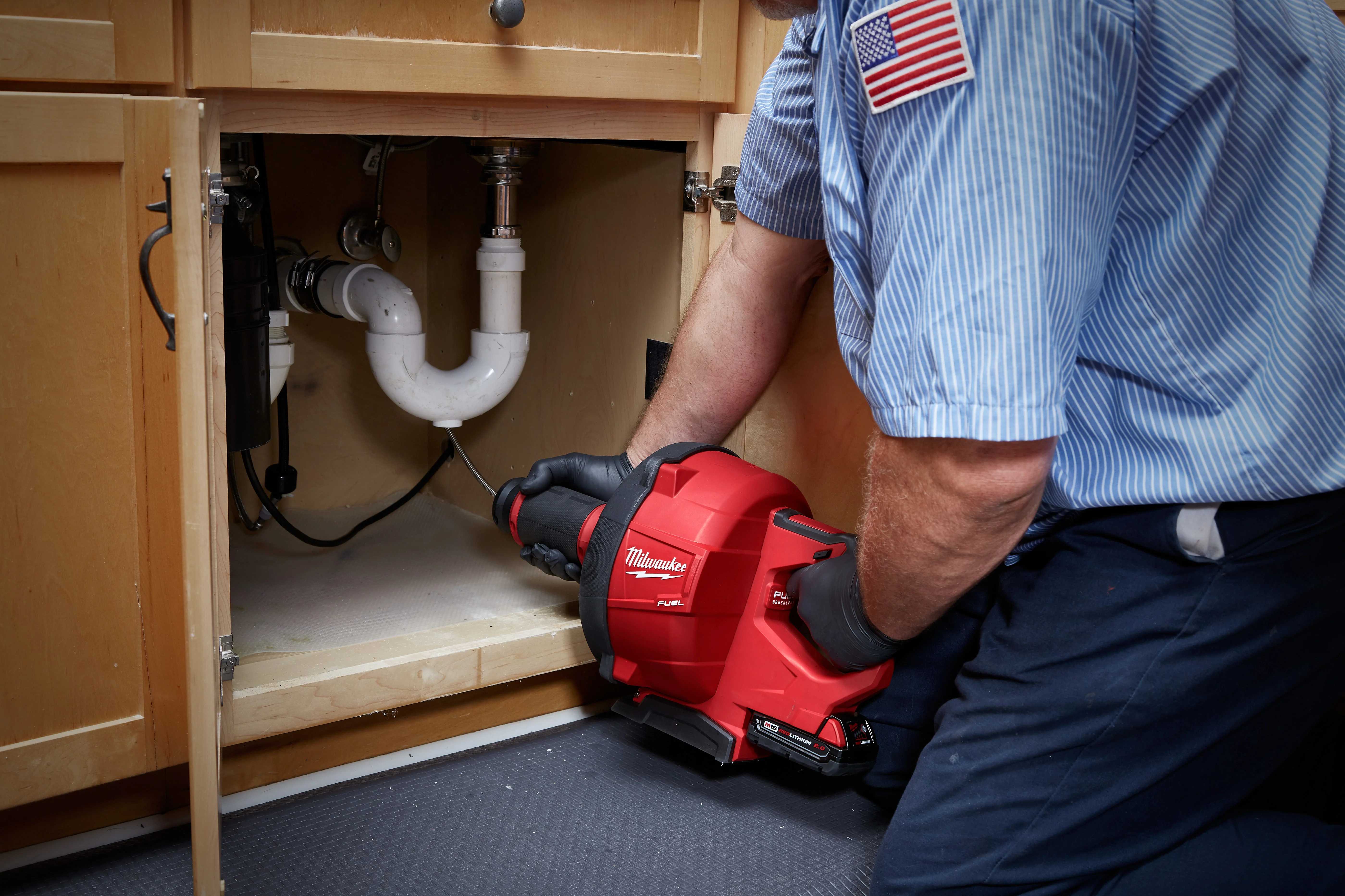 Milwaukee M18 FUEL Cordless Drain Snake with Cable-Drive Kit-A - Image 8