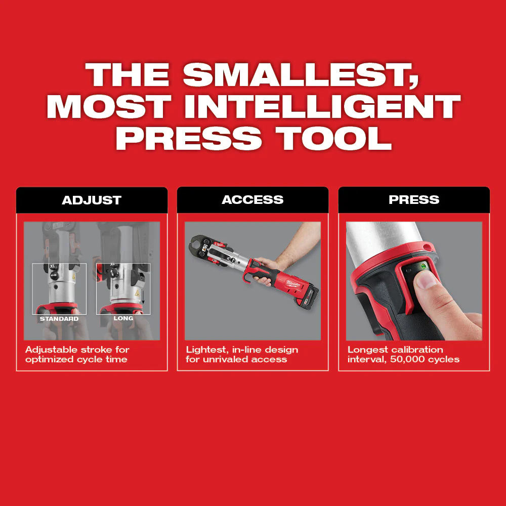 Milwaukee M18 FORCE LOGIC Long Throw Press Tool Kit - Image 7