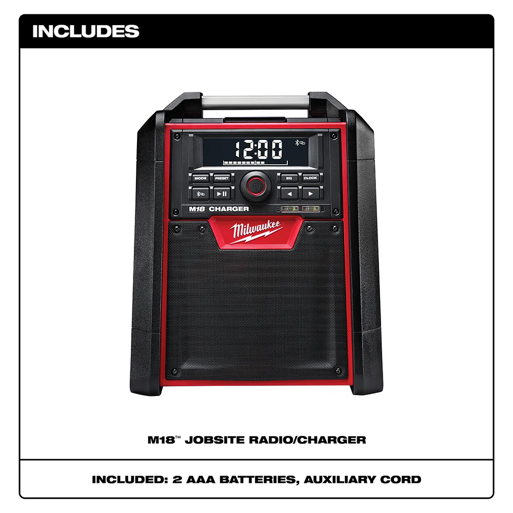 Milwaukee M18 Cordless Jobsite Radio/Charger - Tool Only - Image 2