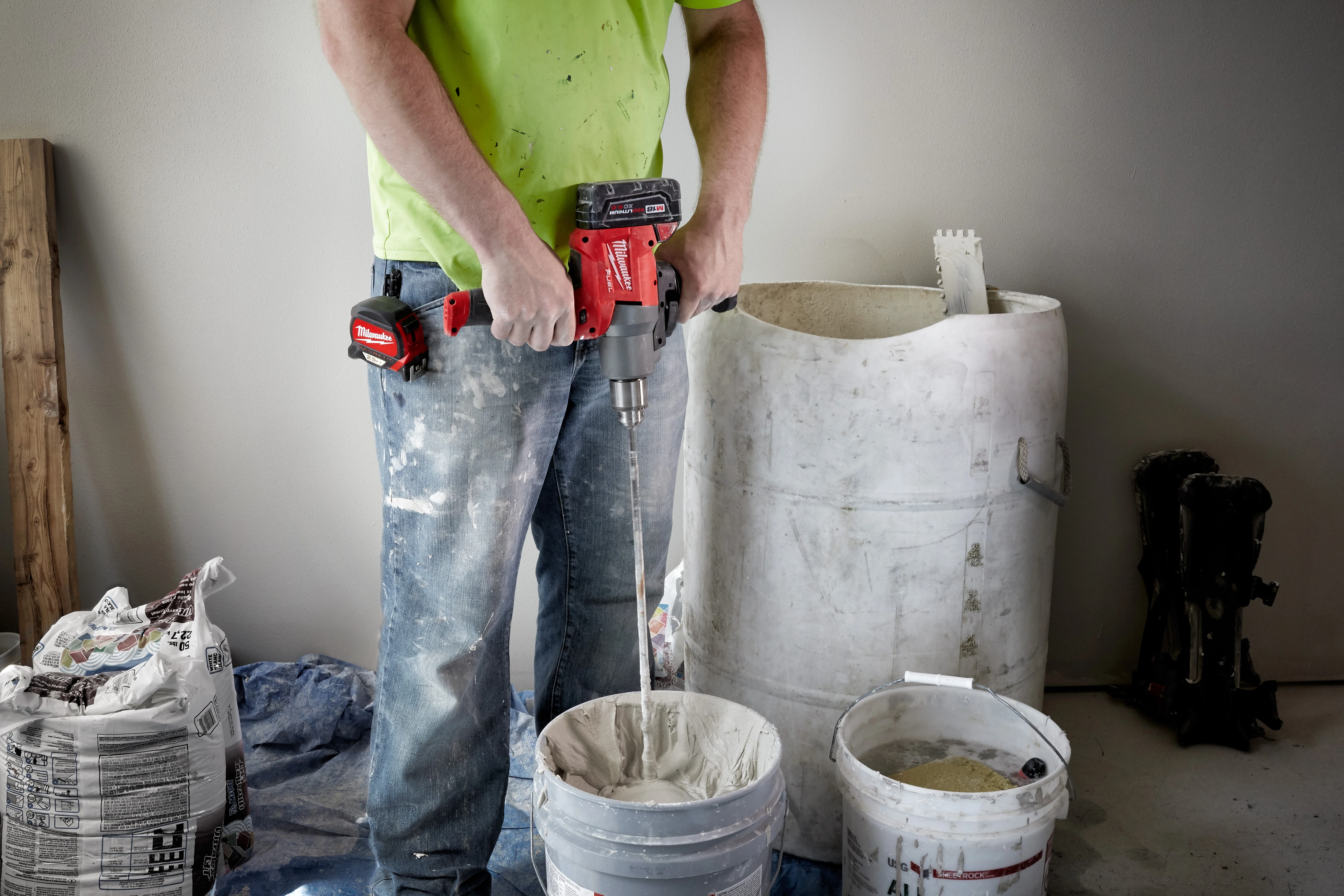Milwaukee M18 FUEL Cordless Mud Mixer with 180° Handle - Tool Only - Image 6