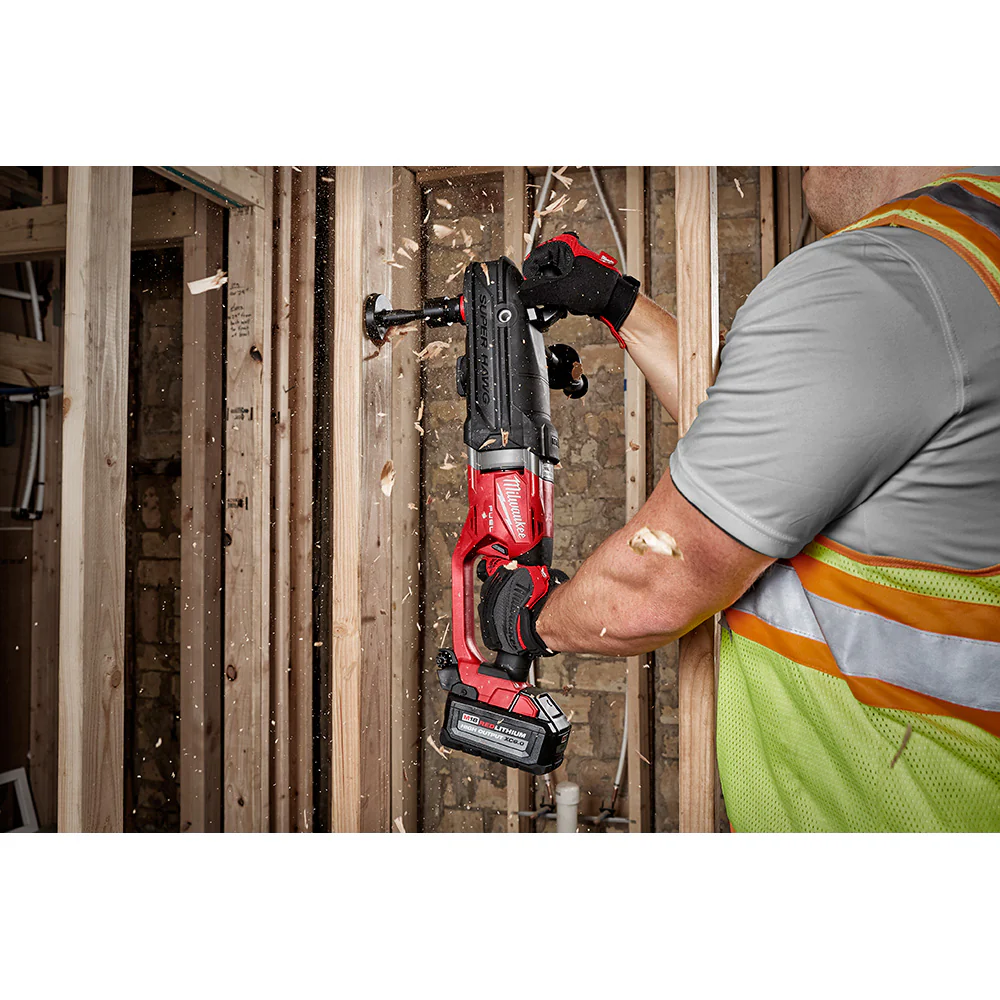 Milwaukee M18 FUEL Cordless Super Hawg Right Angle Drill with QUIK-LOK Kit - Image 3