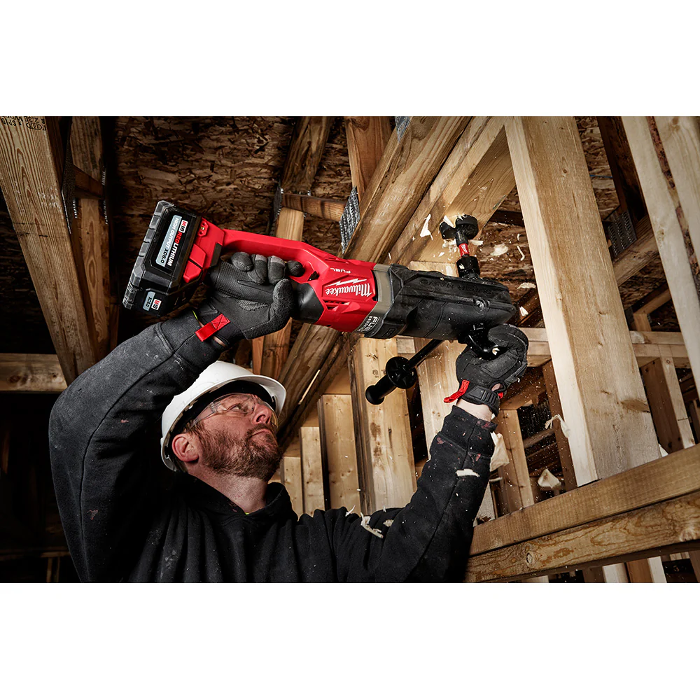 Milwaukee M18 FUEL Cordless Super Hawg Right Angle Drill with QUIK-LOK Kit - Image 7