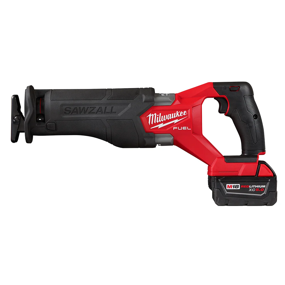 Milwaukee M18 FUEL Cordless SAWZALL Reciprocating Saw 2 Battery Kit - Image 2
