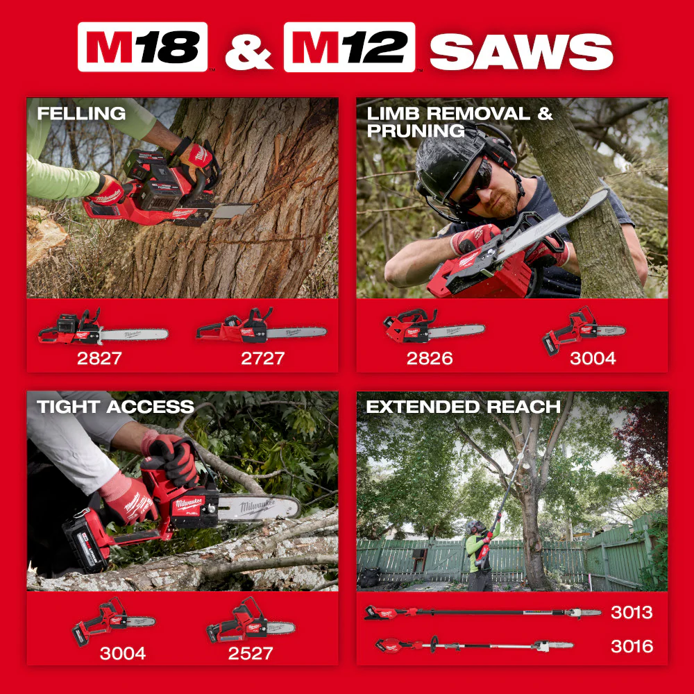 Milwaukee M18 FUEL™ 20" Dual Battery Chainsaw Kit - Image 11