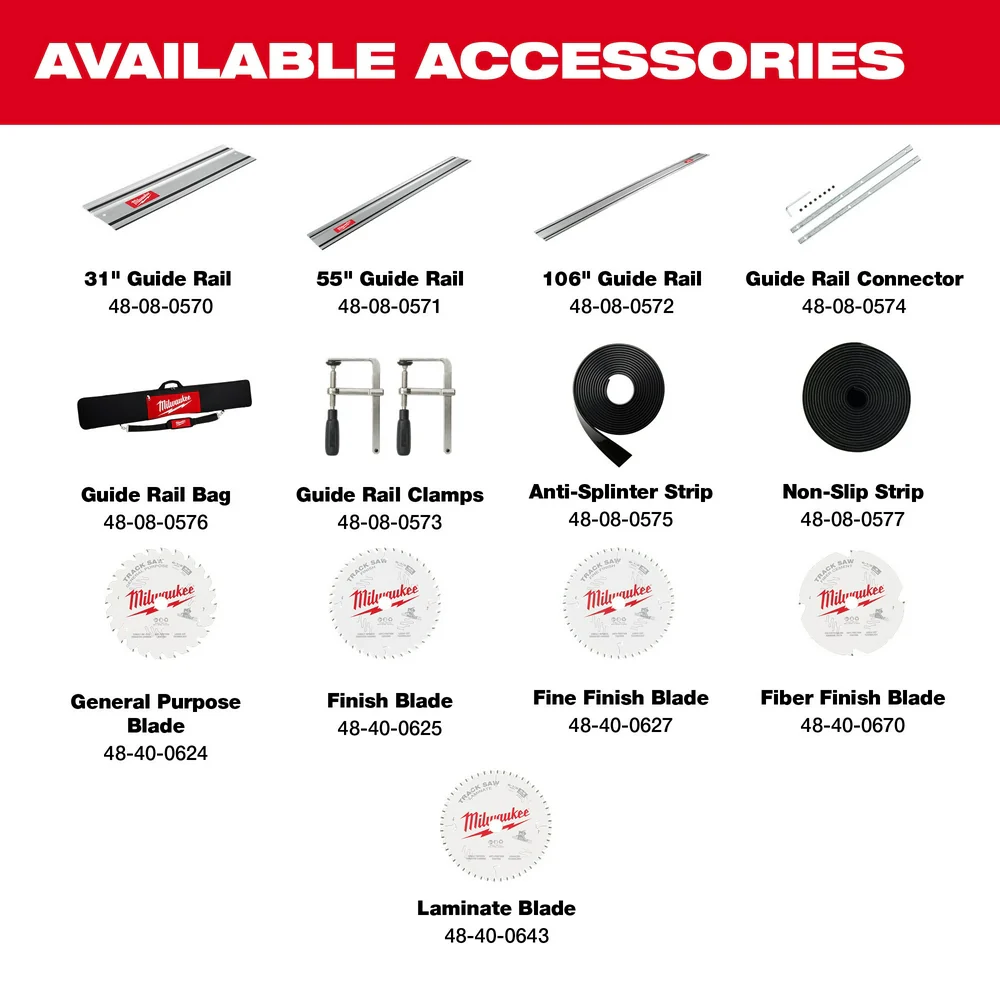 Milwaukee M18 FUEL 6-1/2" Plunge Track Saw Kit - Image 9
