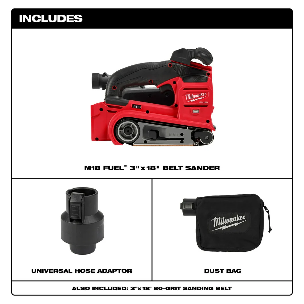 Milwaukee M18 FUEL Cordless Belt Sander - Tool Only - Image 2