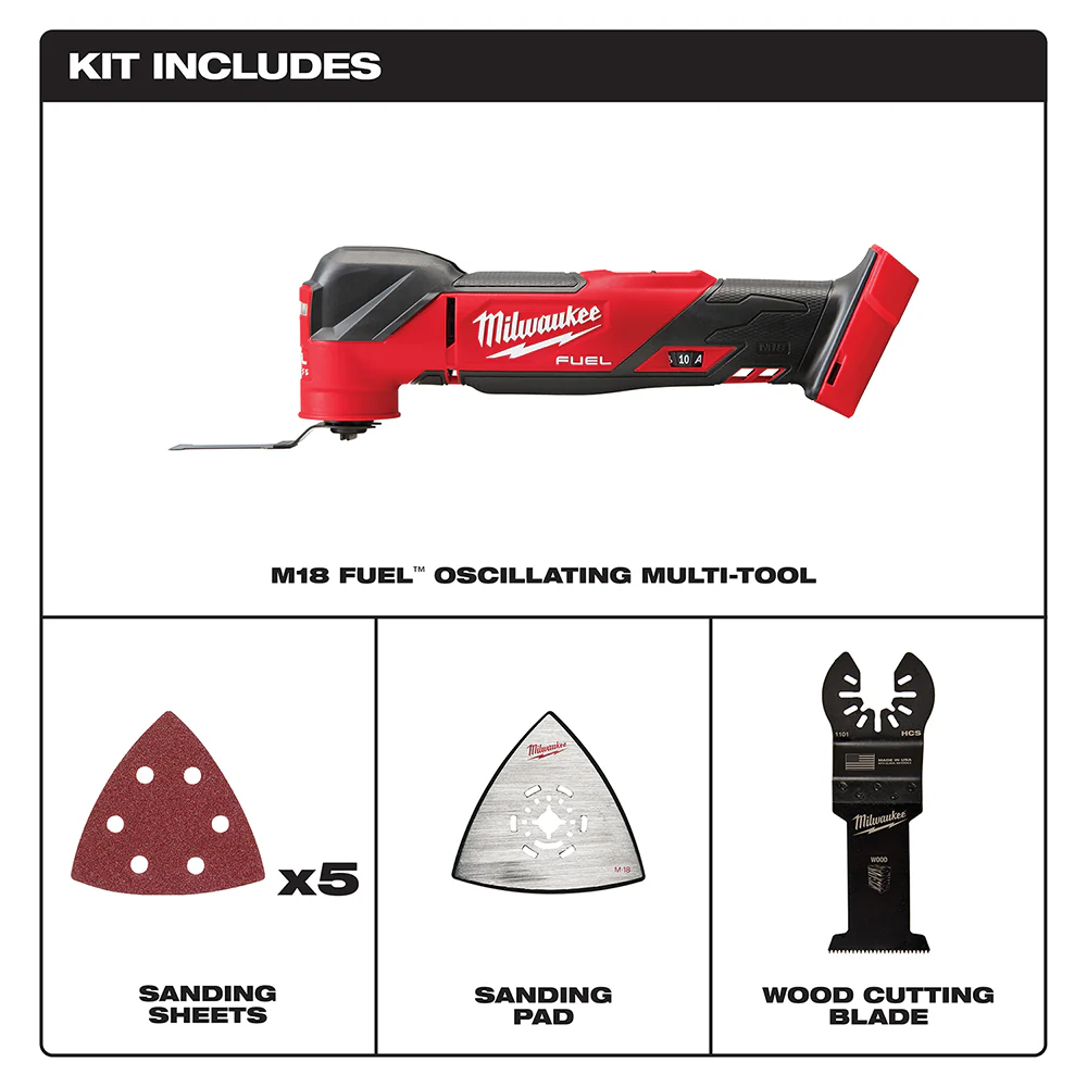 Milwaukee M18 FUEL Cordless Oscillating Multi-Tool - Tool Only - Image 2