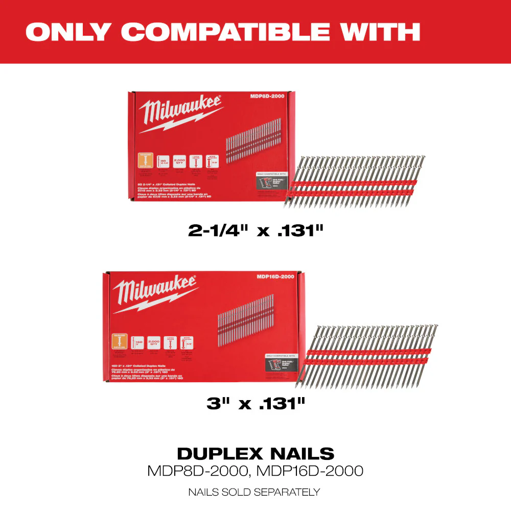 Milwaukee M18 FUEL™ Duplex Nailer - Tool Only - Image 10