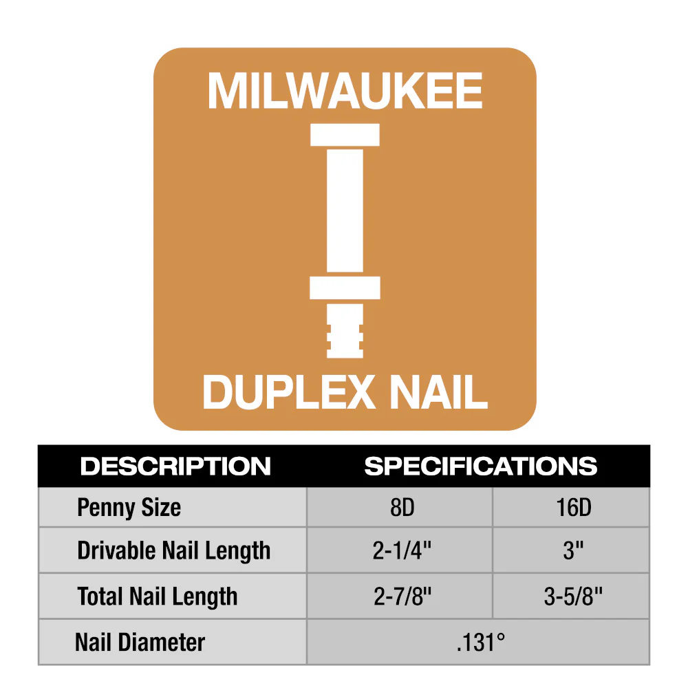 Milwaukee M18 FUEL™ Duplex Nailer - Tool Only - Image 8