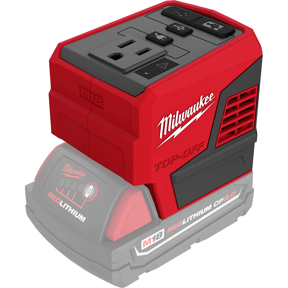 Milwaukee M18 Cordless TOP-OFF 175W Power Supply - Tool Only - Image 12