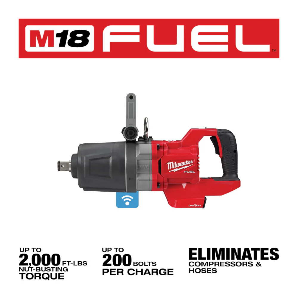 Milwaukee M18 FUEL™ 1" D-Handle High Torque Impact Wrench w/ ONE-KEY™ - Image 2