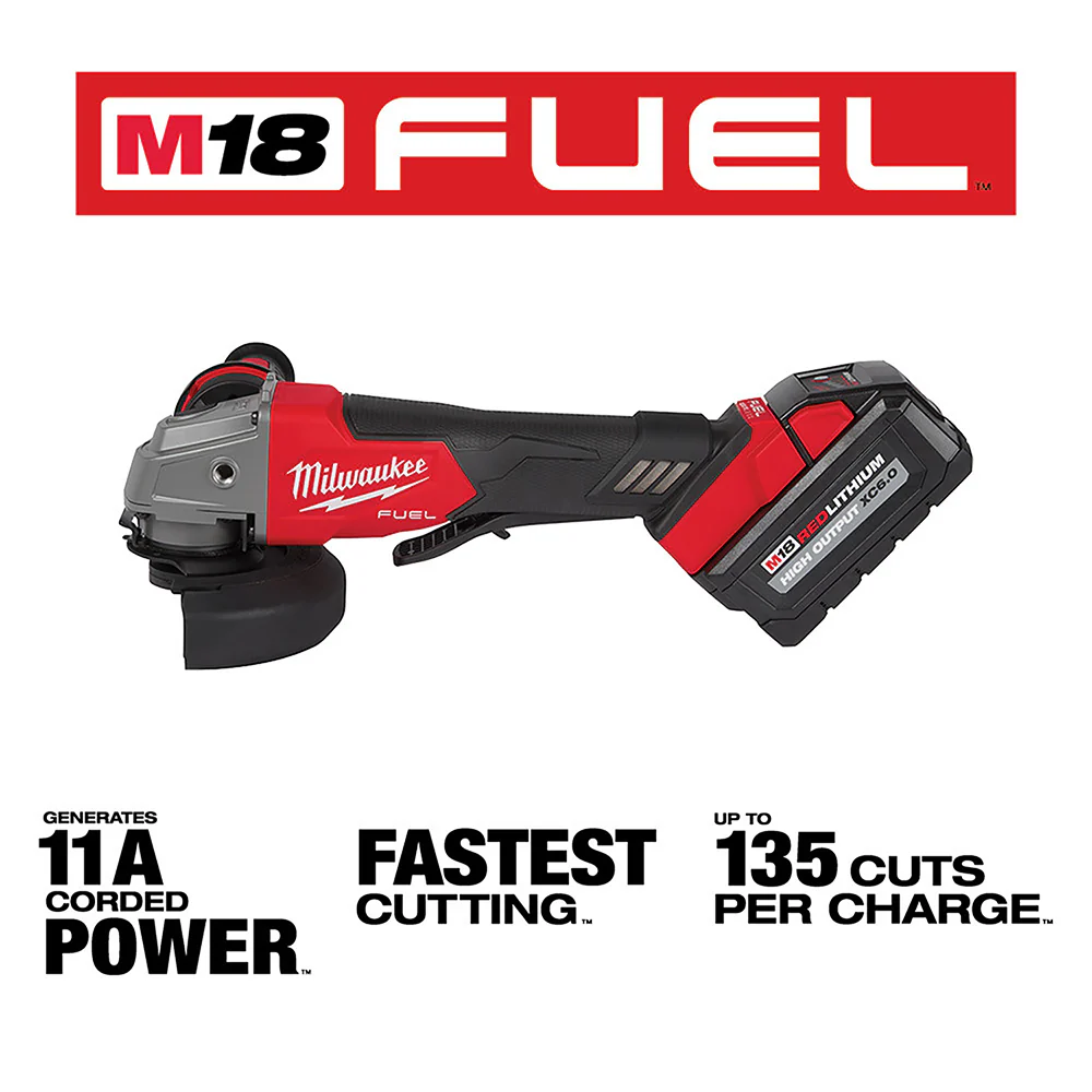 Milwaukee M18 FUEL Cordless 4-1/2" / 5" Grinder Paddle Switch, No-Lock Kit - Image 3