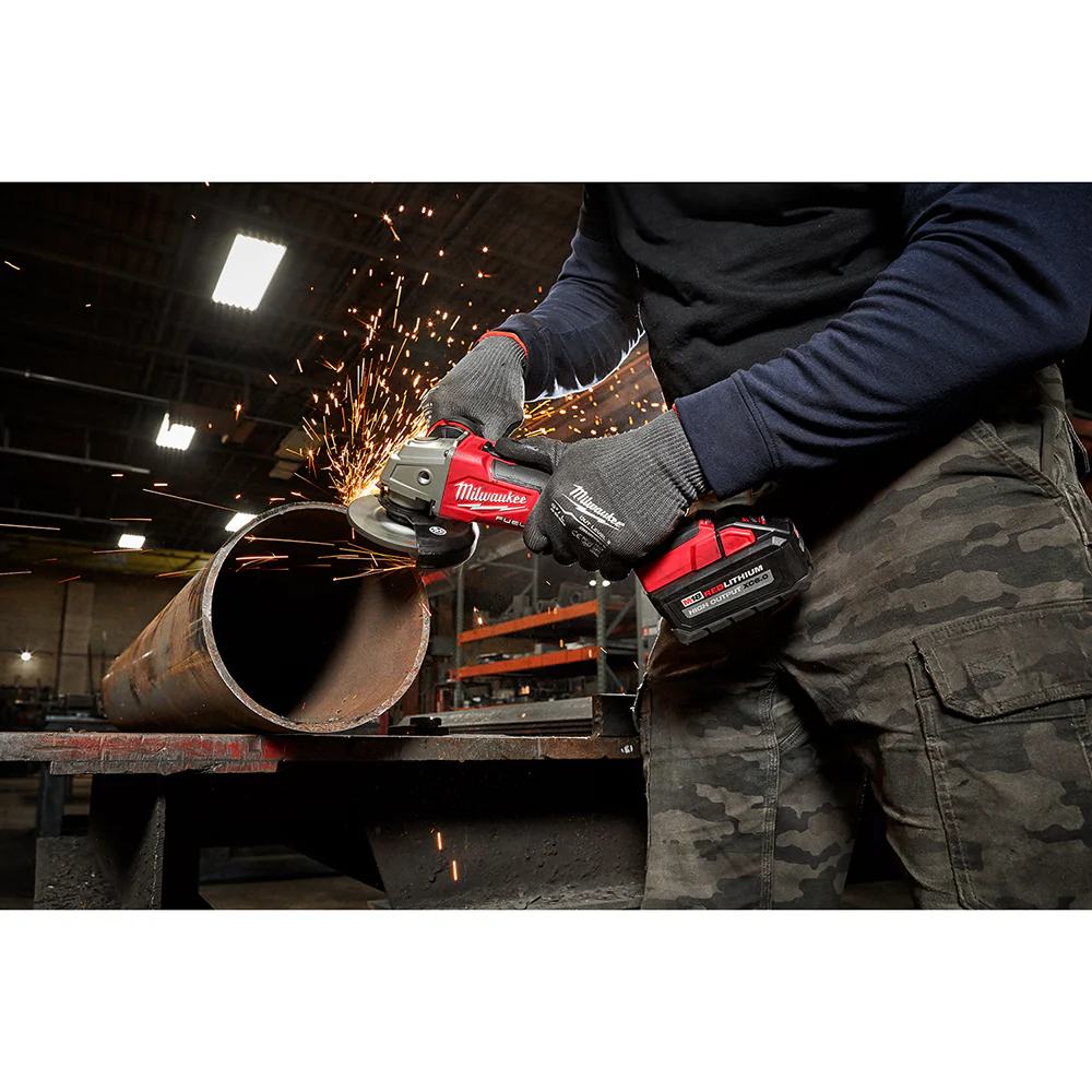 Milwaukee M18 FUEL Cordless 4-1/2" / 5" Grinder Slide Switch, Lock-On - Tool Only - Image 9