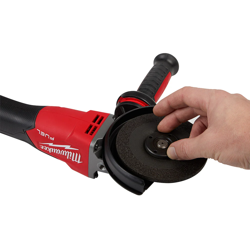 Milwaukee M18 FUEL 5" Flathead Braking Grinder, Slide Switch Lock-On - Image 16
