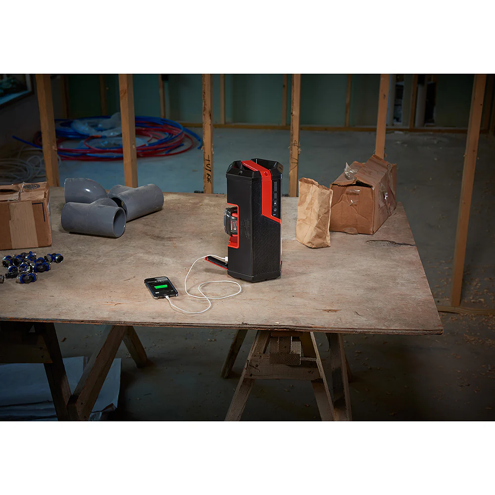 Milwaukee M18/M12 18 Volt/12 Volt Cordless Wireless Jobsite Speaker - Tool Only - Image 5