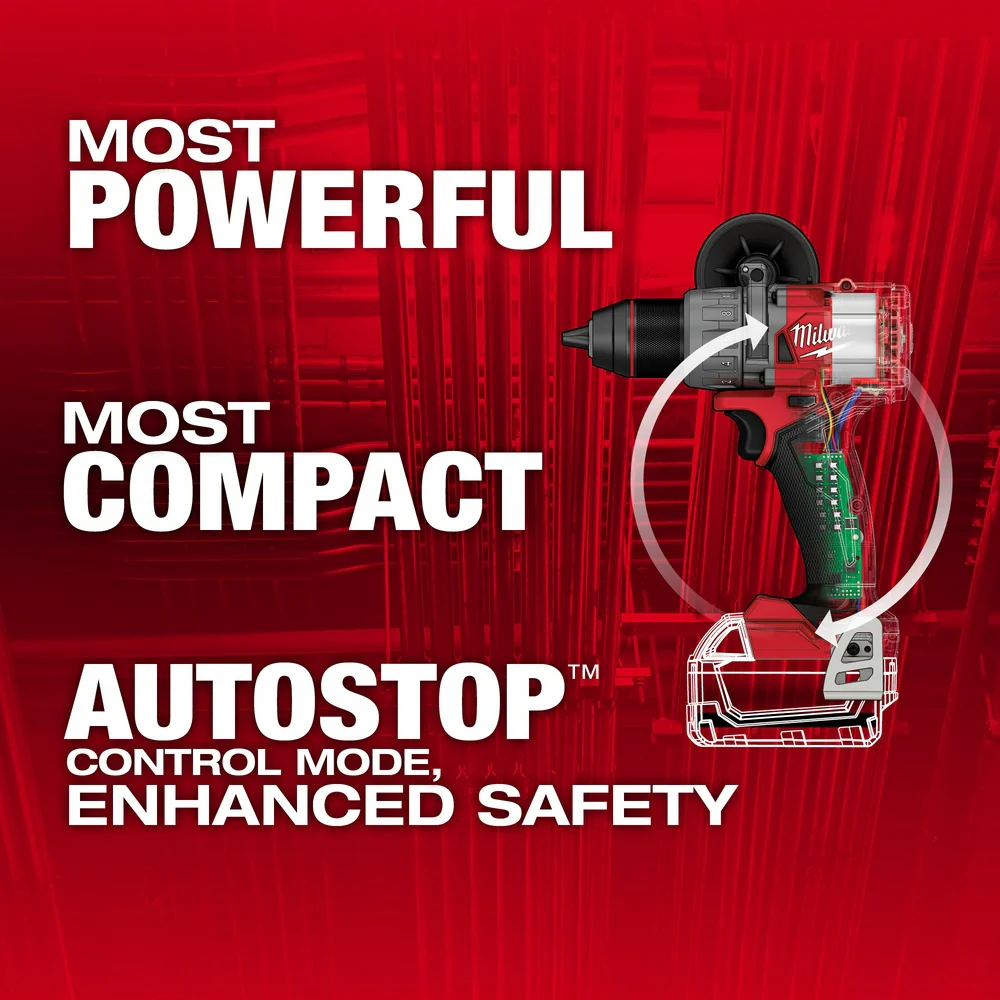 Milwaukee M18 FUEL Cordless 1/2" Hammer Drill/Driver - Tool Only - Image 2