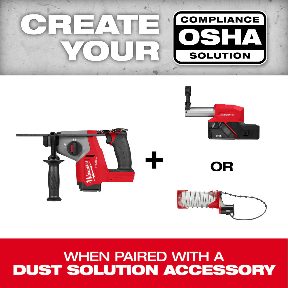 Milwaukee M18 FUEL 5/8" SDS+ Rotary Hammer - Image 8
