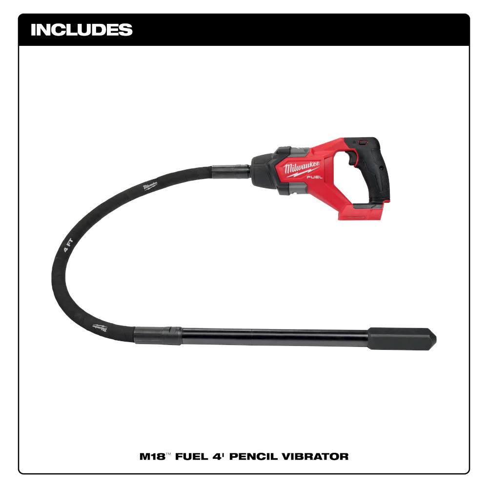 Milwaukee M18 FUEL™ 4ft Concrete Pencil Vibrator - Tool Only - Image 2