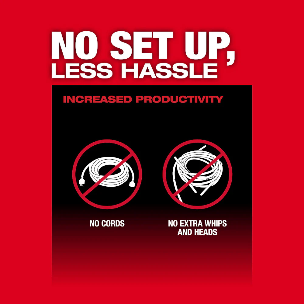 Milwaukee M18 FUEL 8ft Concrete Pencil Vibrator Kit - Image 5